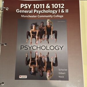PSY 1011 & 1012 General Psychology I & II Textbook - Brown/Gray